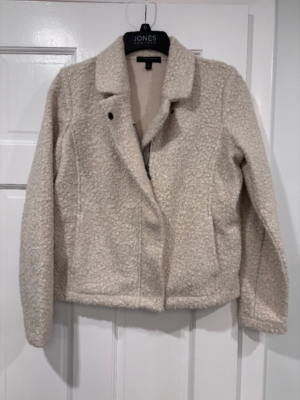 Cream boucle jacket